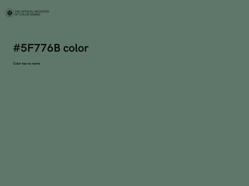 #5F776B color image