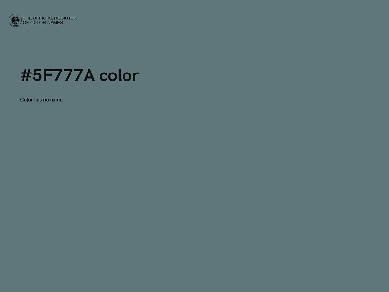 #5F777A color image