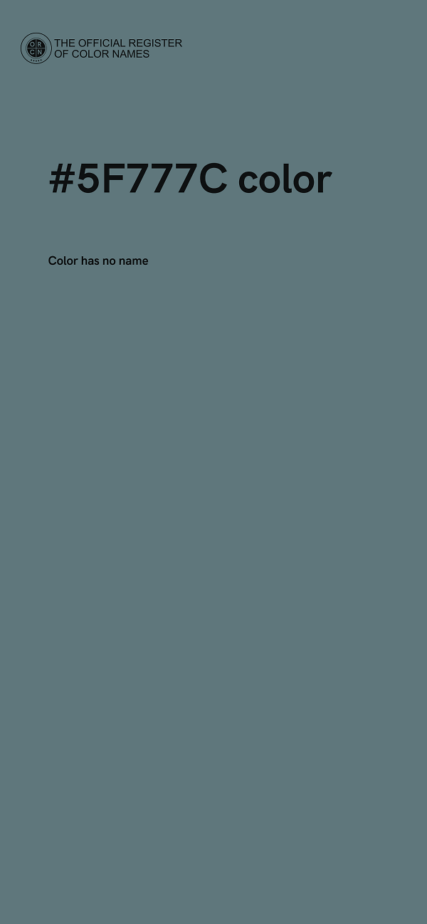 #5F777C color image