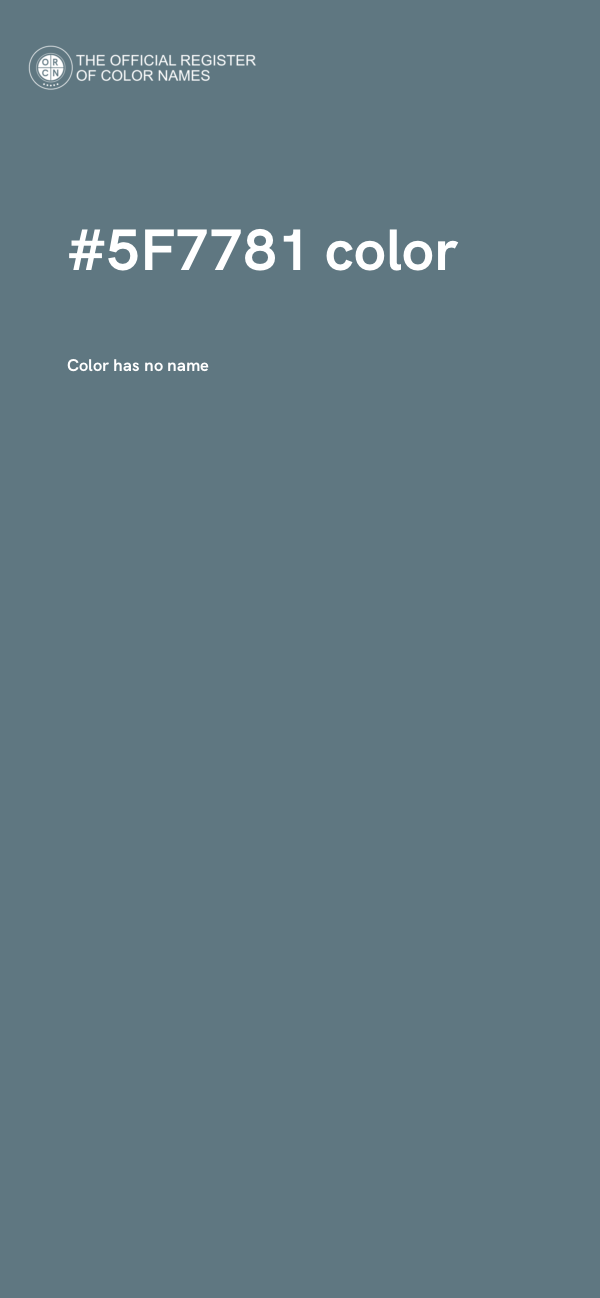 #5F7781 color image