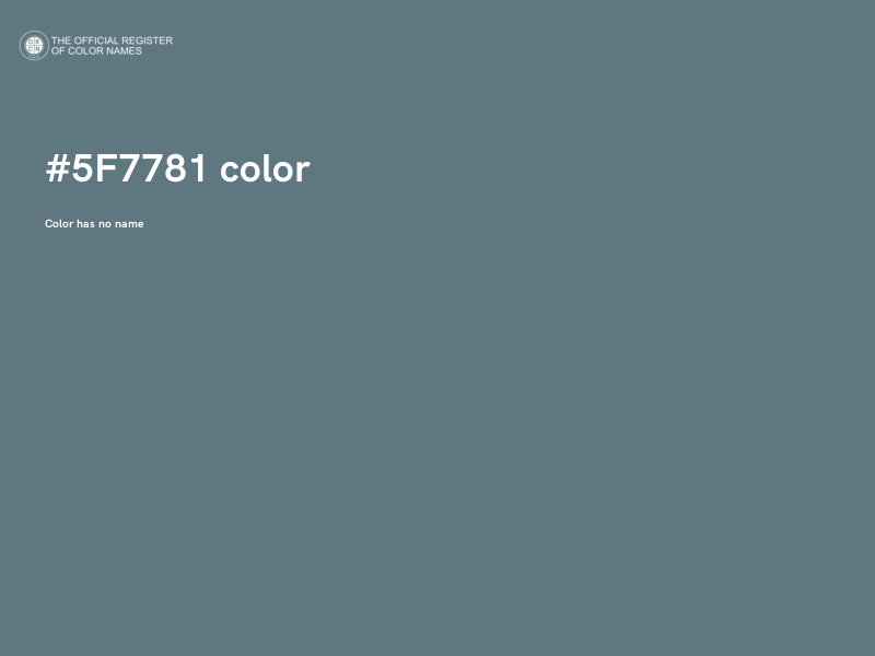 #5F7781 color image