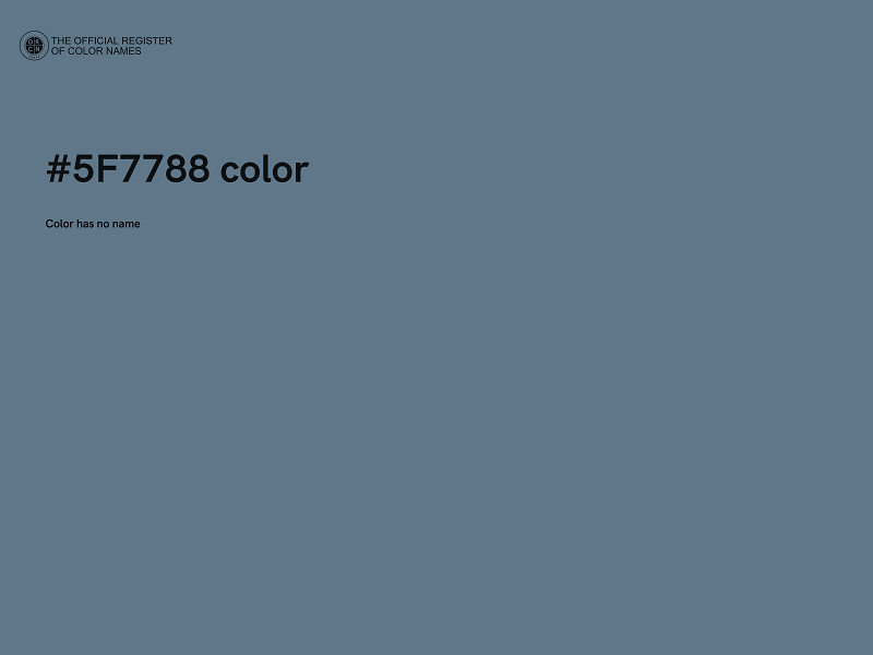 #5F7788 color image