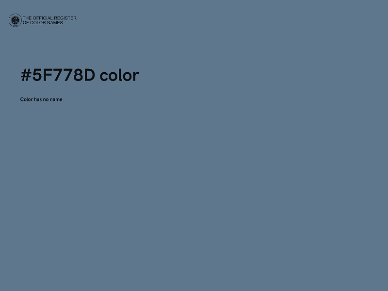 #5F778D color image