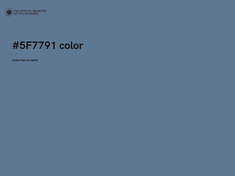 #5F7791 color image