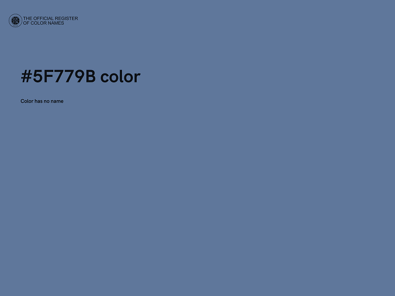 #5F779B color image