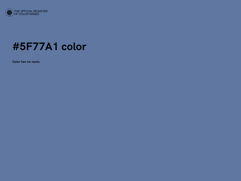 #5F77A1 color image