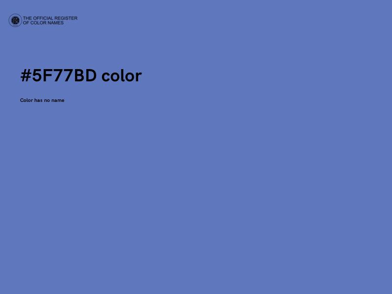 #5F77BD color image