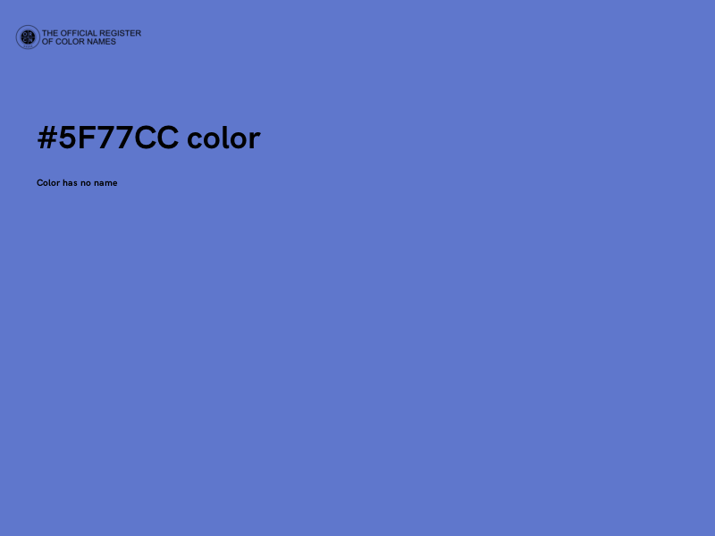 #5F77CC color image