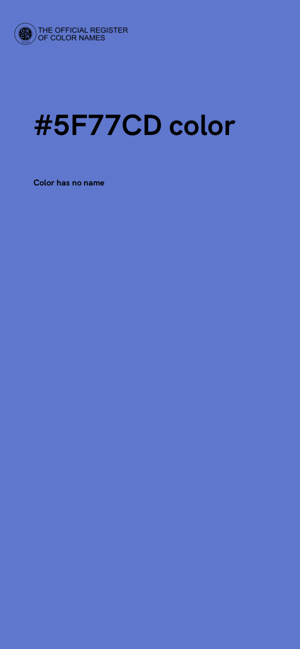 #5F77CD color image