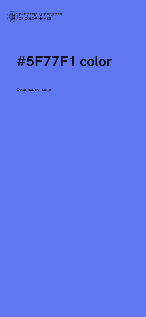 #5F77F1 color image