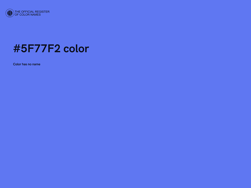 #5F77F2 color image