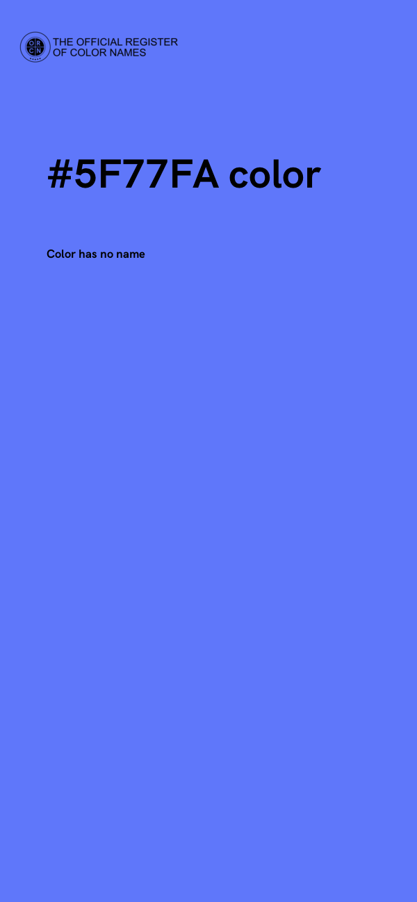 #5F77FA color image