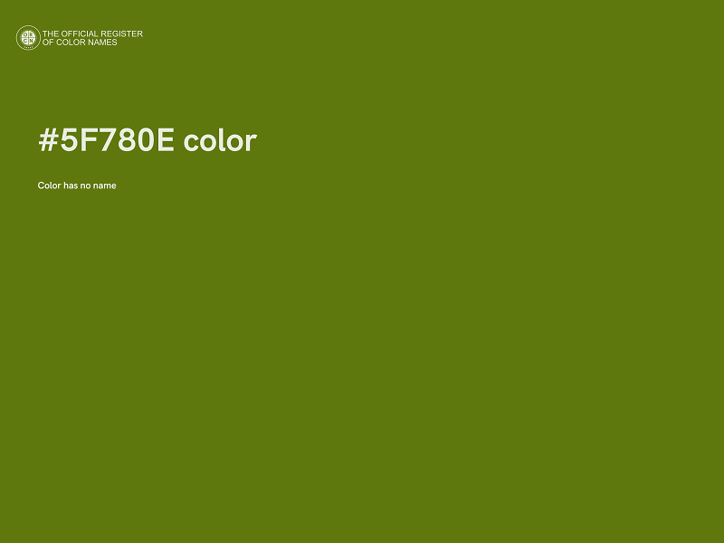 #5F780E color image