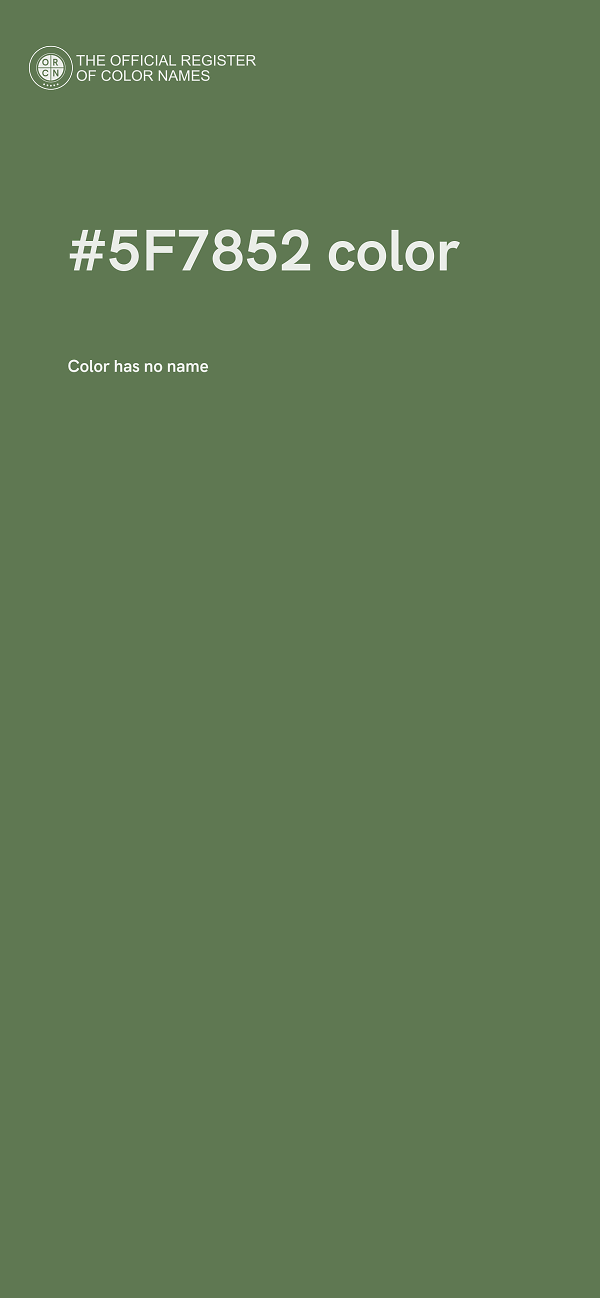#5F7852 color image