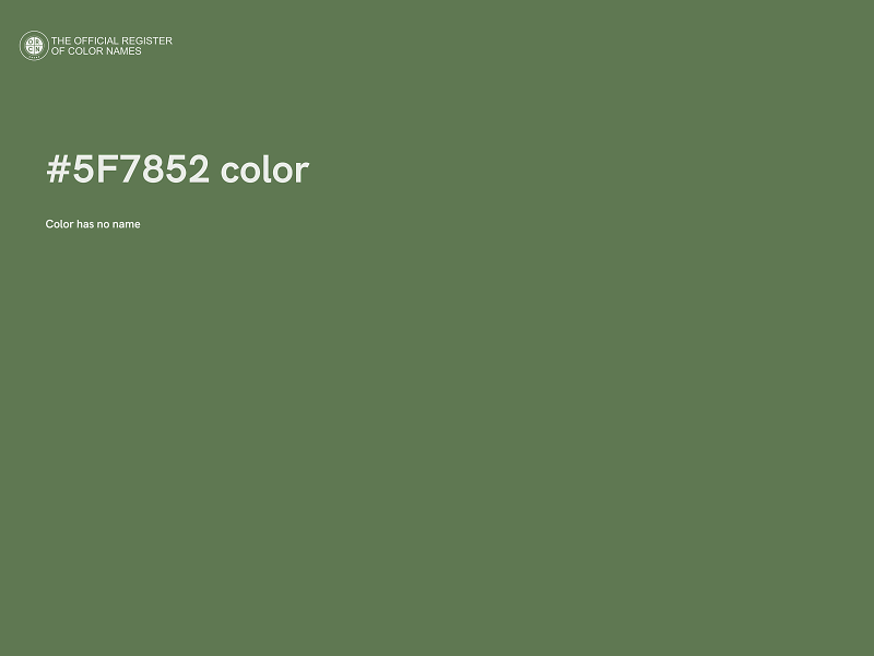 #5F7852 color image