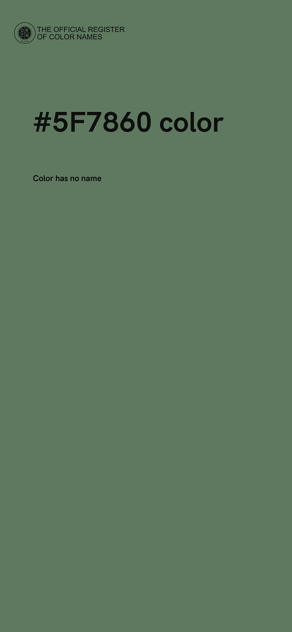 #5F7860 color image