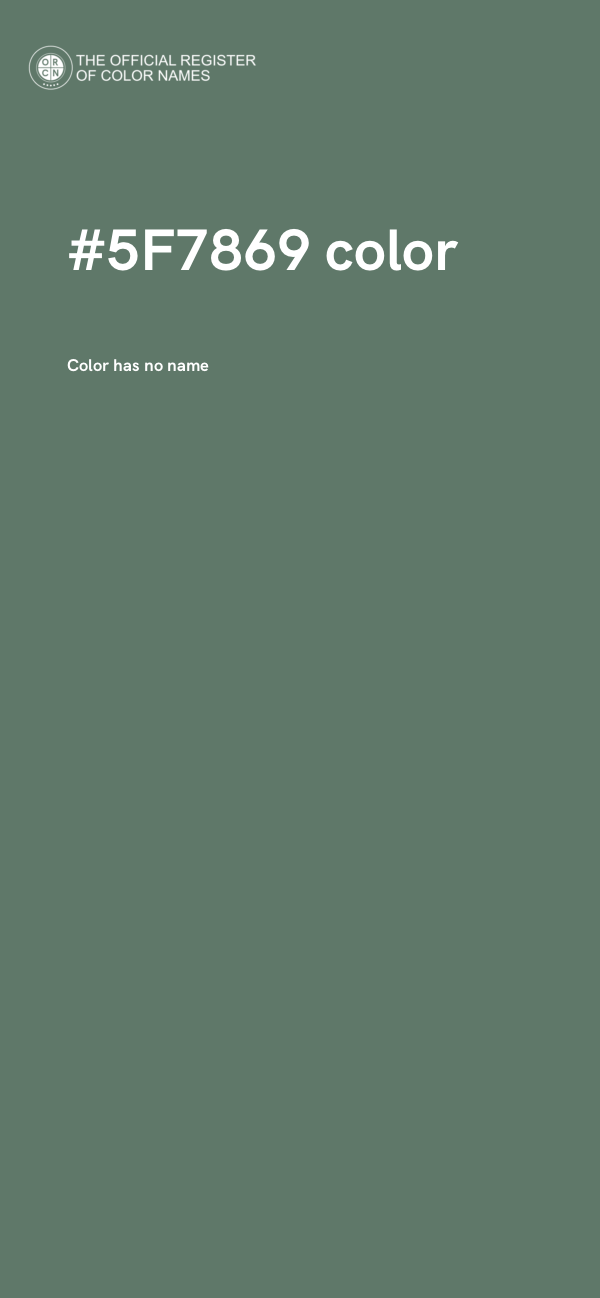 #5F7869 color image