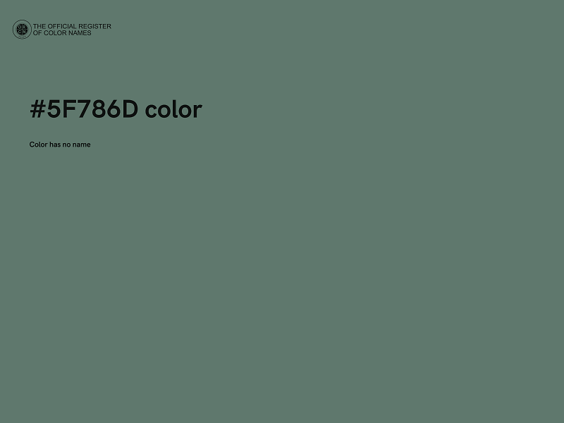 #5F786D color image