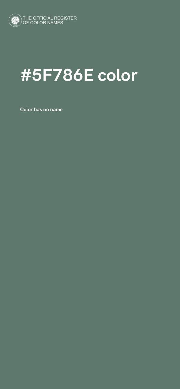#5F786E color image