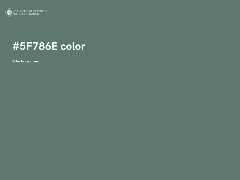 #5F786E color image