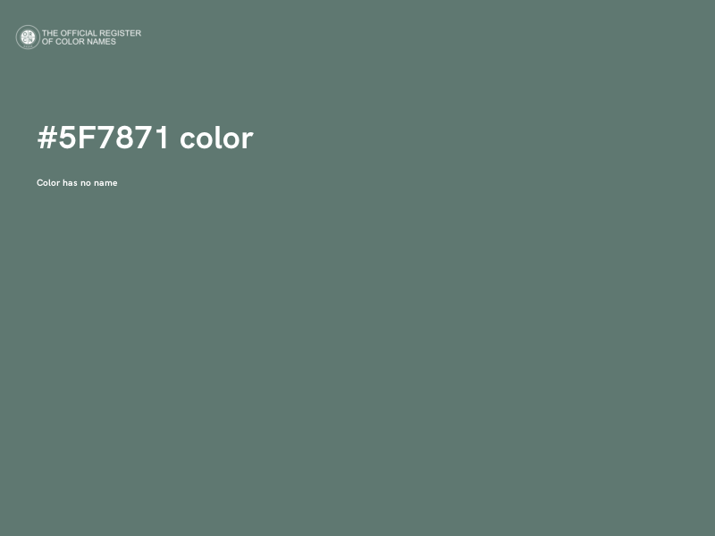 #5F7871 color image