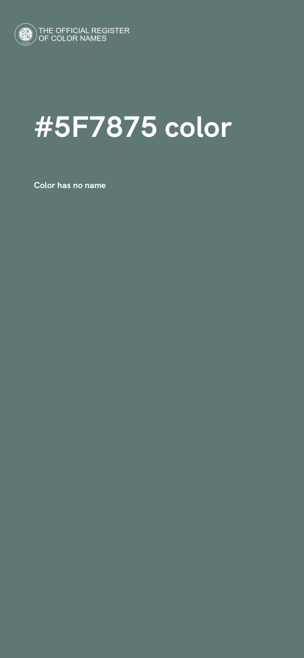 #5F7875 color image