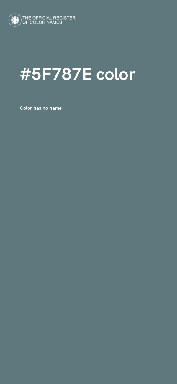 #5F787E color image
