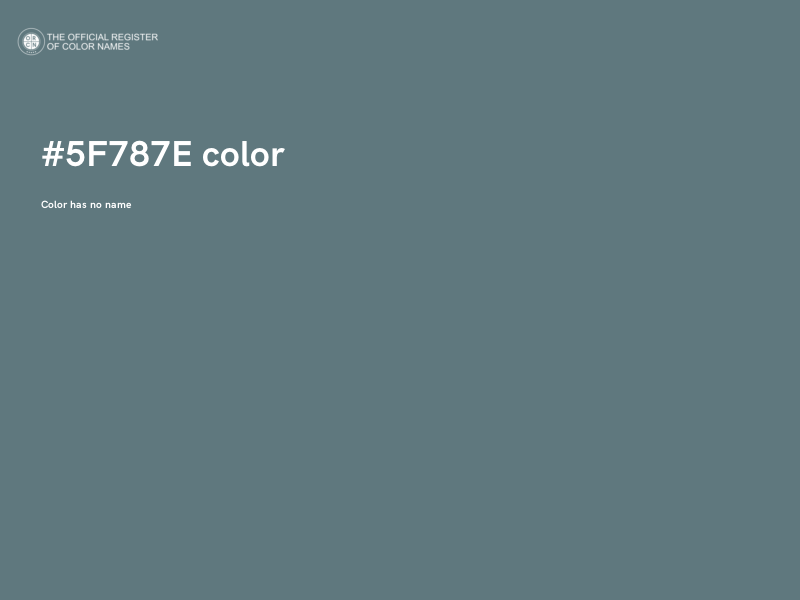 #5F787E color image