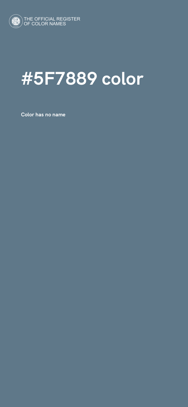 #5F7889 color image