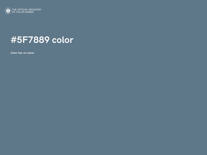 #5F7889 color image