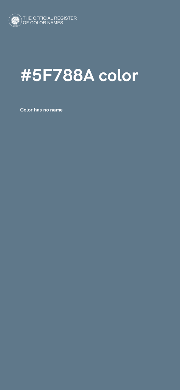 #5F788A color image