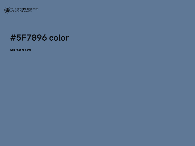 #5F7896 color image