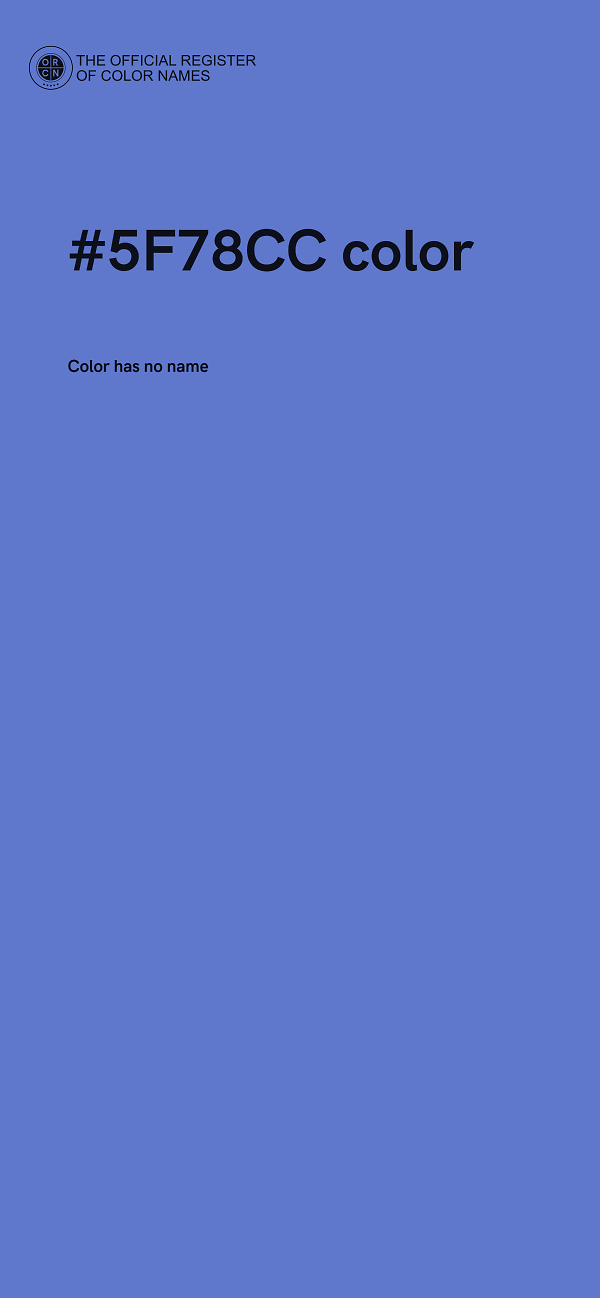 #5F78CC color image
