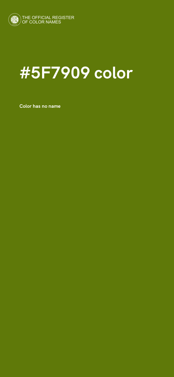 #5F7909 color image