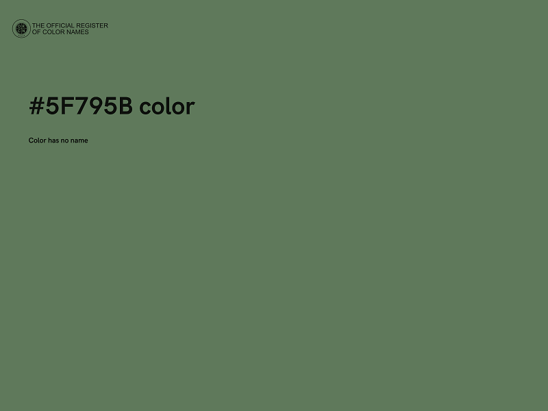 #5F795B color image