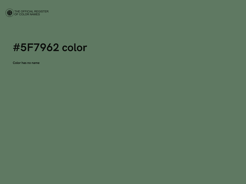 #5F7962 color image