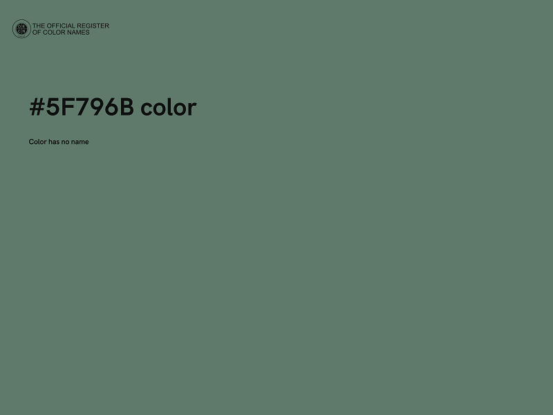 #5F796B color image