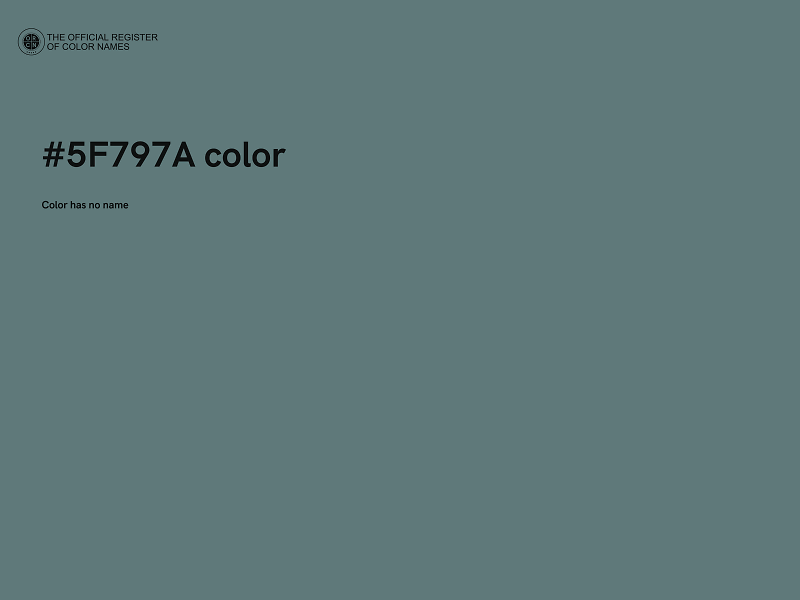 #5F797A color image