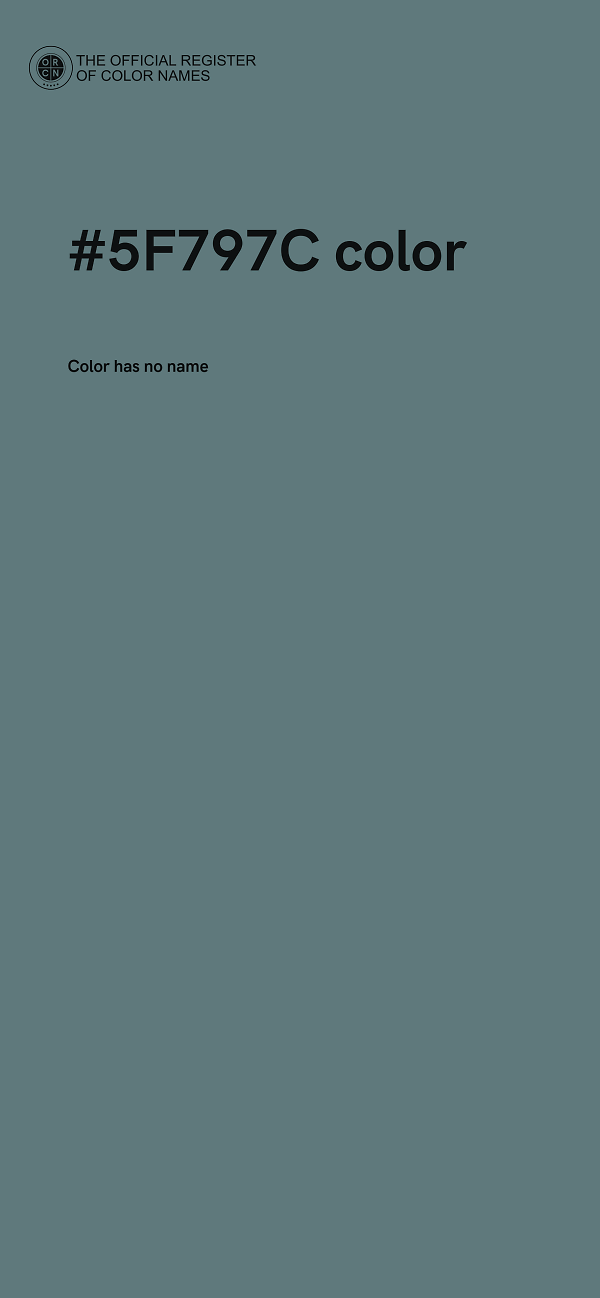 #5F797C color image