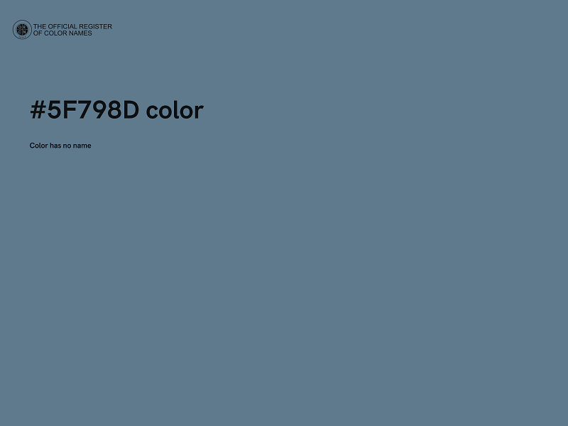 #5F798D color image