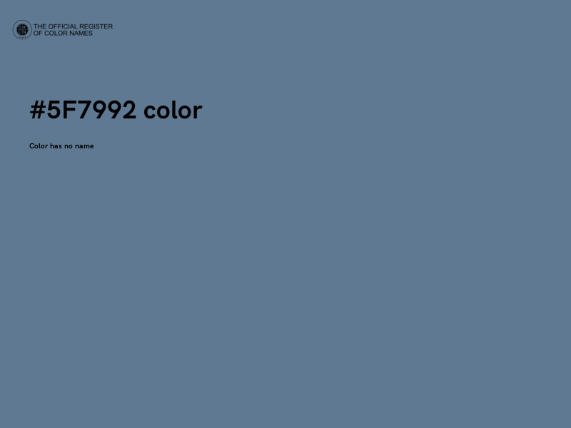 #5F7992 color image