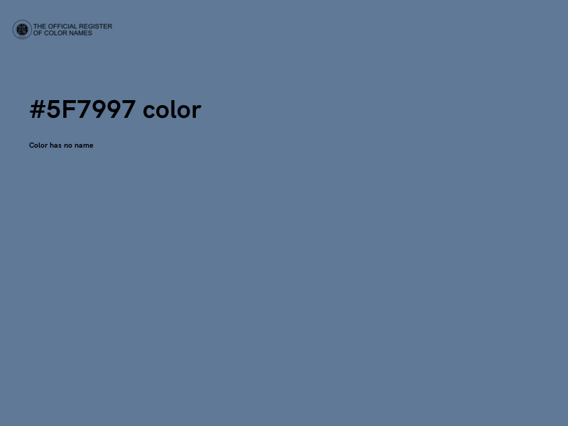 #5F7997 color image