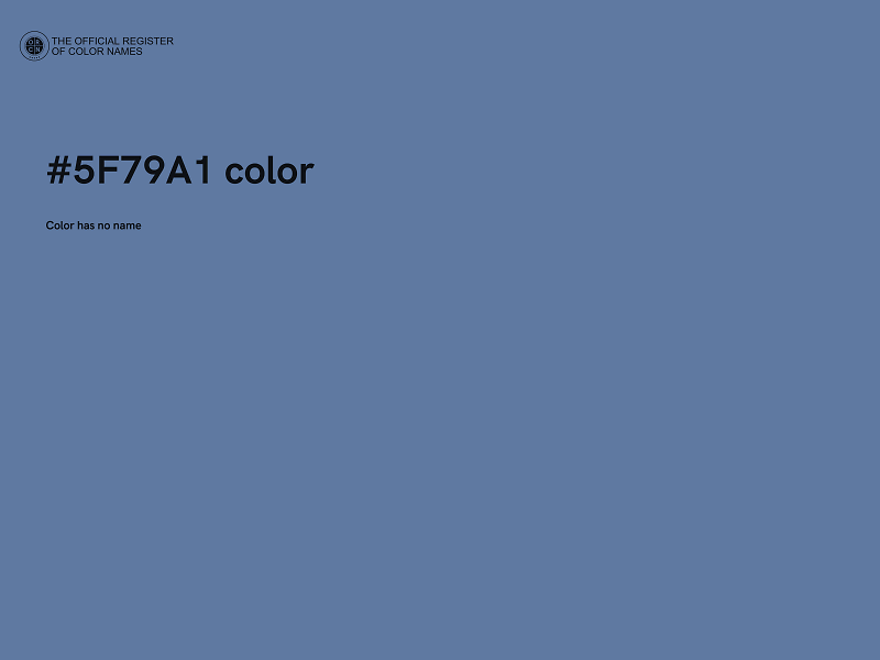 #5F79A1 color image