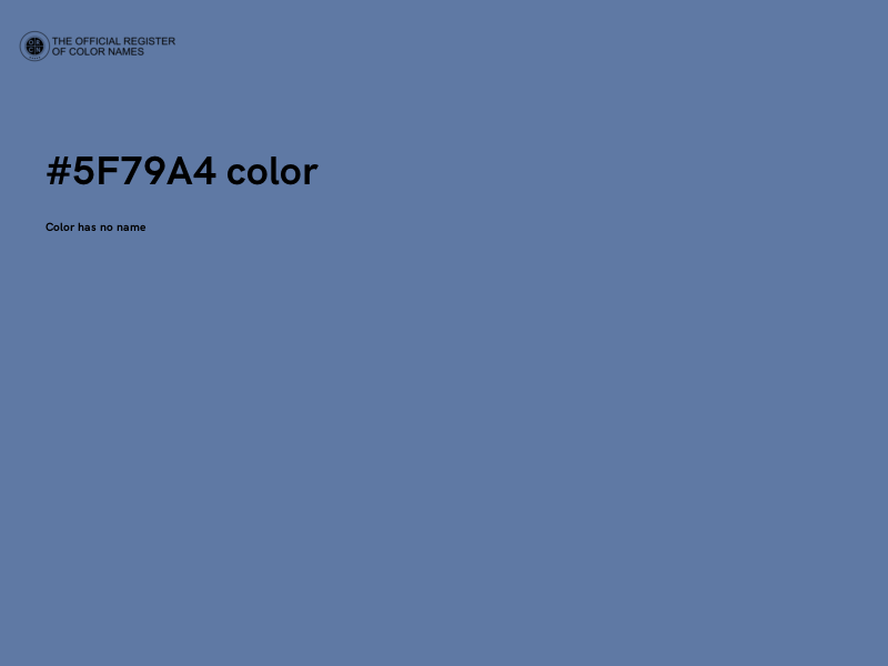 #5F79A4 color image