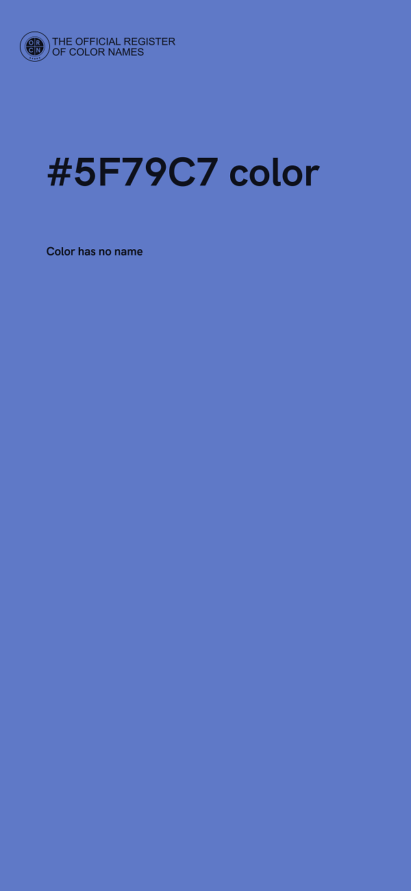 #5F79C7 color image