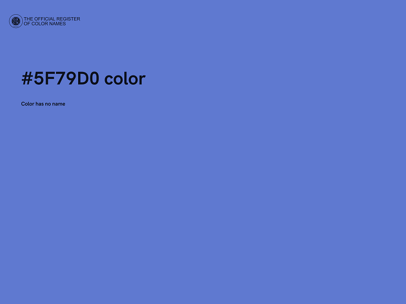 #5F79D0 color image