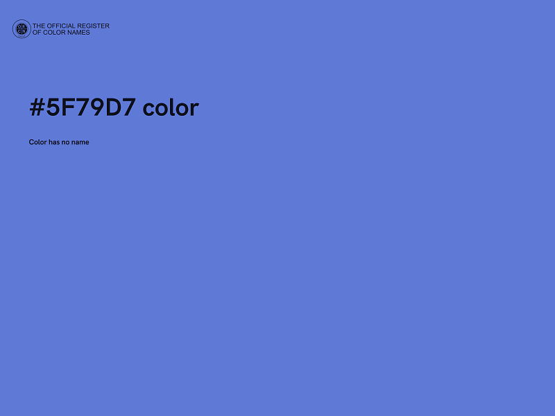 #5F79D7 color image