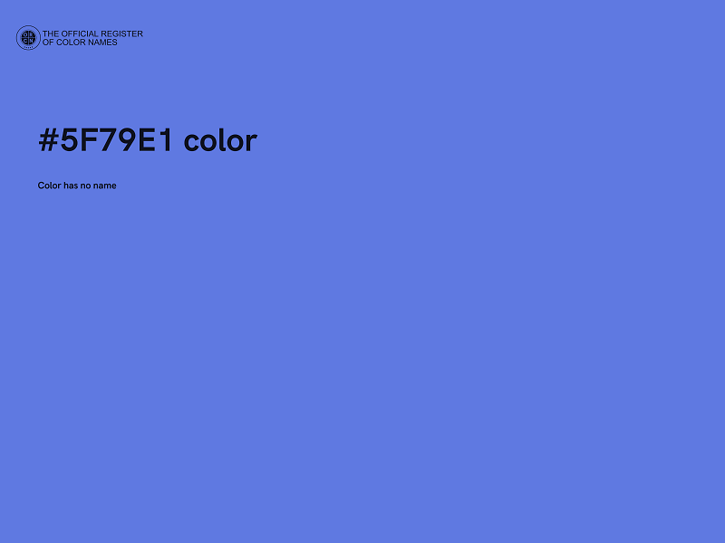 #5F79E1 color image