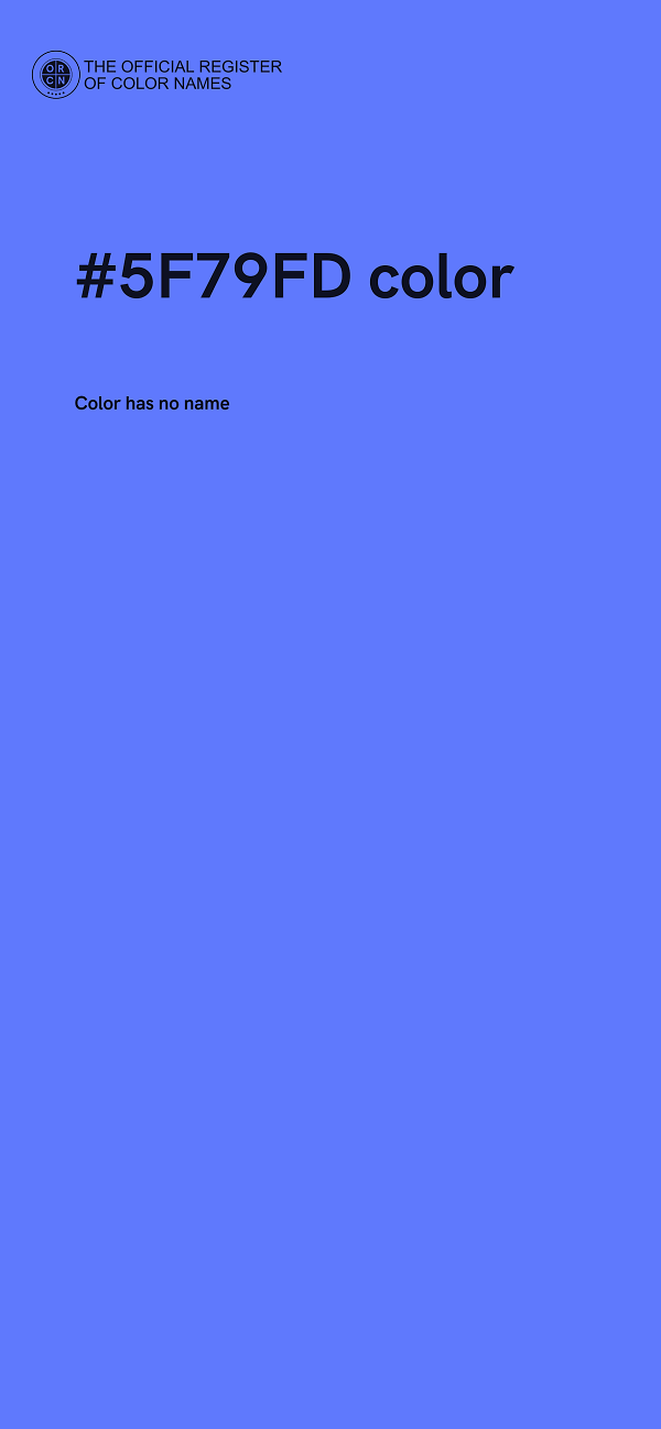 #5F79FD color image