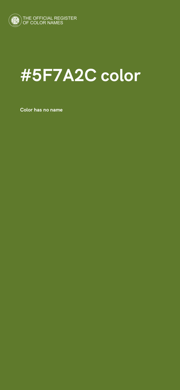 #5F7A2C color image